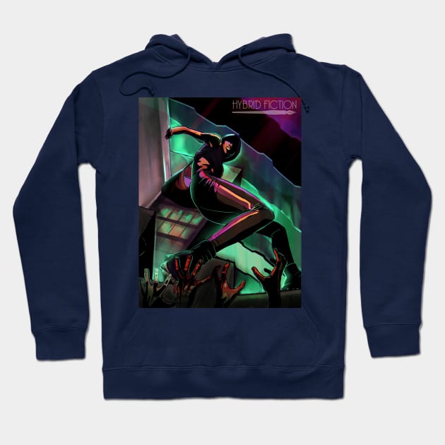 The Courier Hybrid Fiction Cover Hoodie by HybridFiction